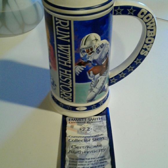 NFL Other - Emmitt Smith collector stein